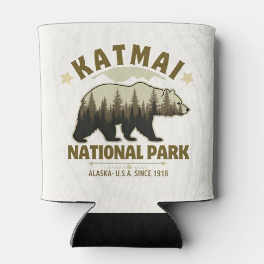 Katmai National Park, Established 1918, Alaska Blikjeskoeler (Achterkant)