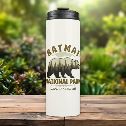 Katmai National Park, Established 1918, Alaska Thermosbeker