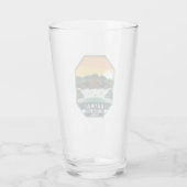 Katmai National Park Grizzly Beren Retro Emblem Glas (Achterkant)
