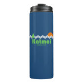 Katmai National Park Retro Thermosbeker (Voorkant)