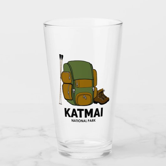 Katmai National Park-rugzak Glas (Voorkant)