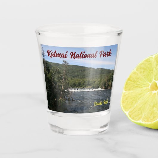 Katmai National Park Shot Glass Shot Glas (Voorkant)