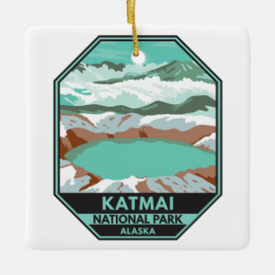 Katmai National Park Summit Crater Lake Alaska Keramisch Ornament