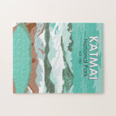 Katmai National Park Summit Crater Lake Alaska Legpuzzel (Horizontaal)