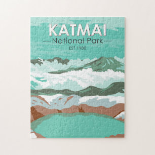 Katmai National Park Summit Crater Lake Alaska Legpuzzel