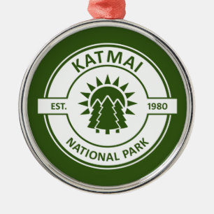 Katmai National Park Sun Trees Metalen Ornament