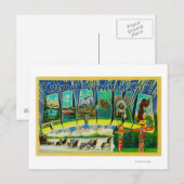 Katmai Nat'l Park, Alaska - Grote lettertjes Briefkaart (Voorkant / Achterkant)