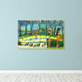 Katmai Nat'l Park, Alaska - Grote lettertjes Canvas Afdruk (Insitu (Houten vloer))