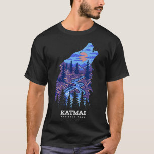 Katmai Reminder - National Park Wolf Souvenir T-shirt