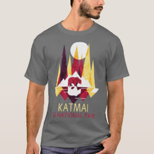 Katmai US Nationaal Park Alaska Rugzakken Kamperen T-shirt