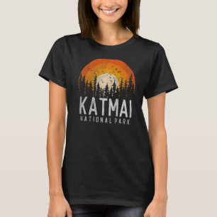 Katmai US National Park Alaska  Retro 70 s 8 T-shirt