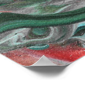 Katmandu 3 betoverende groene Abstracte Poster Pri (Hoek)