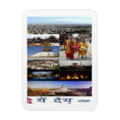 Katmandu - Mosaic - Nepal - Magnet Magneet (Verticaal)