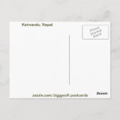 Katmandu, Nepal Briefkaart (Achterkant)