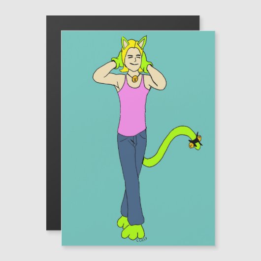 katmeisje (Voorkant / Achterkant)