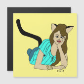 katmeisje (Voorkant / Achterkant)