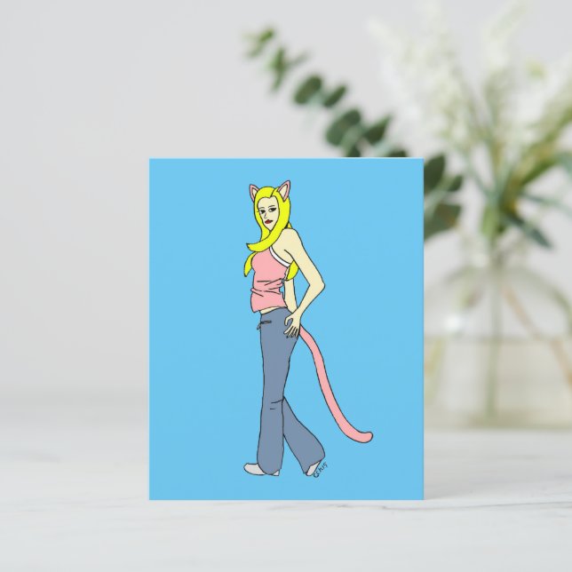 katmeisje (Staand voorkant)