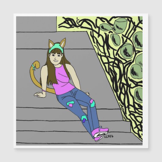 katmeisje (Voorkant)