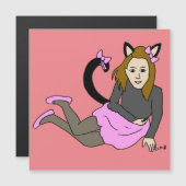 katmeisje (Voorkant / Achterkant)