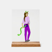 katmeisje acryl bord (Voorkant)