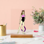 katmeisje acryl bord (Huwelijk)