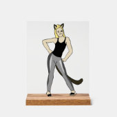 katmeisje acryl bord (Voorkant)