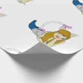 katmeisje cadeaupapier (Hoek)