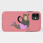 katmeisje Case-Mate iPhone case (Achterkant (horizontaal))