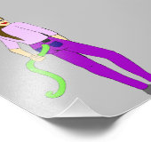 katmeisje foto afdruk (Hoek)