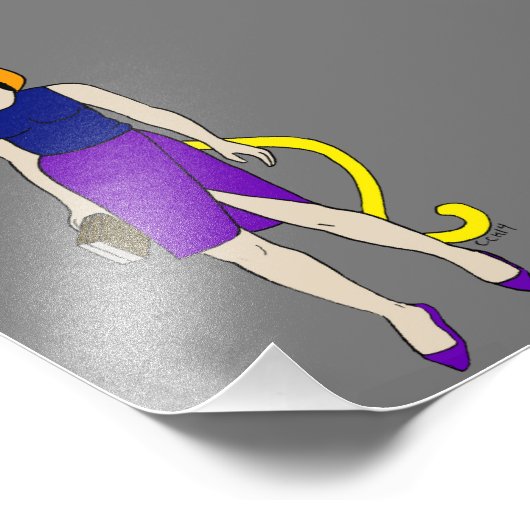 katmeisje foto afdruk (Hoek)