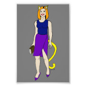 katmeisje foto afdruk (Voorkant)