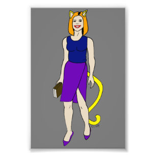 katmeisje foto afdruk