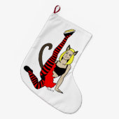 katmeisje grote kerstsok (Voorkant (Hangend))