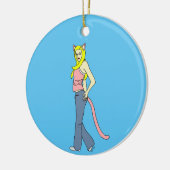 katmeisje keramisch ornament (Links)