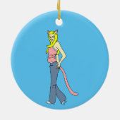 katmeisje keramisch ornament (Achterkant)