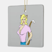 katmeisje keramisch ornament (Links)