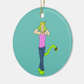 katmeisje keramisch ornament (Links)