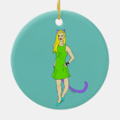 katmeisje keramisch ornament (Achterkant)