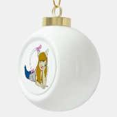 katmeisje keramische bal ornament (Rechts)