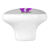 katmeisje keramische knop (Zijkant)