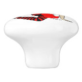 katmeisje keramische knop (Zijkant)