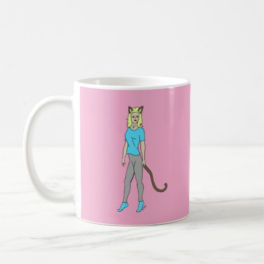 katmeisje koffiemok (Links)