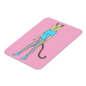 katmeisje magneet (Linkerzijde)