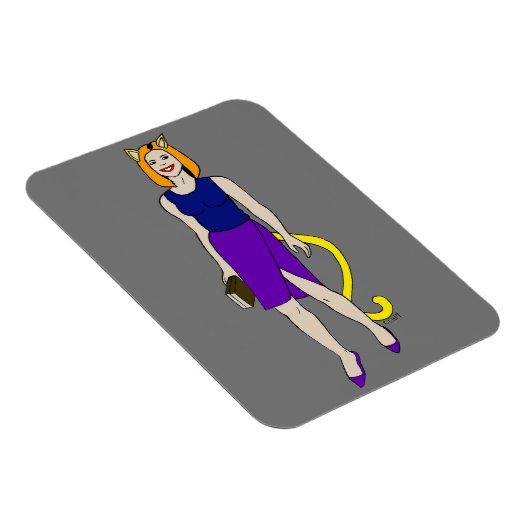 katmeisje magneet (Rechterzijde)