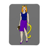 katmeisje magneet (Verticaal)