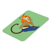 katmeisje magneet (Linkerzijde)