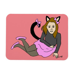 katmeisje magneet
