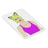 katmeisje magneet (Rechterzijde)
