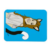 katmeisje magneet (Horizontaal)