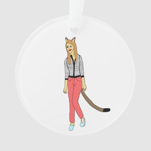 katmeisje ornament (voorkant)